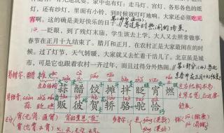 北京的春节课堂笔记